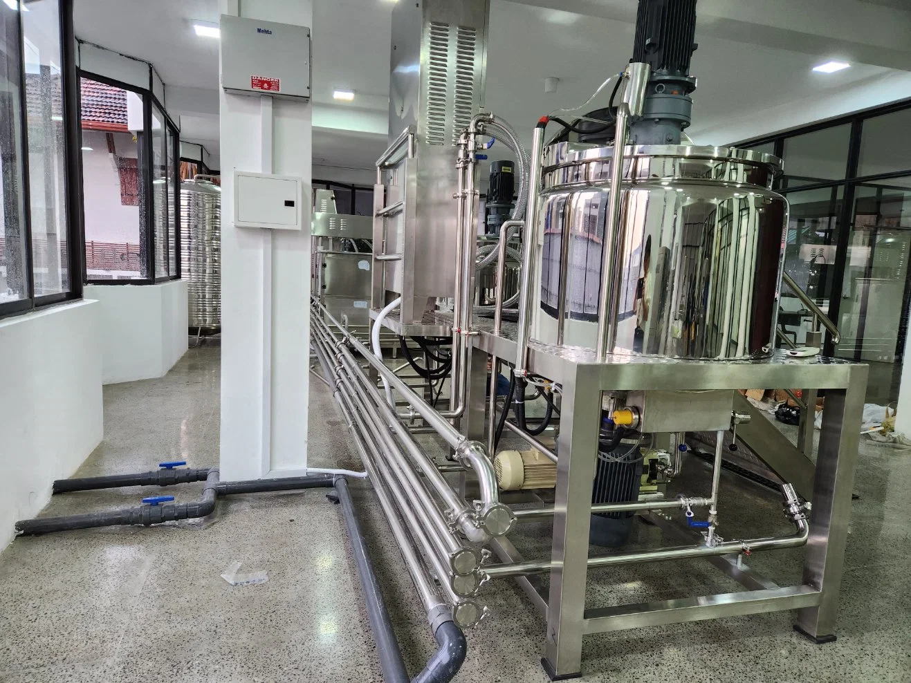 Industrial Stainless Steel SS304 Brig Food Grade Stainless Steel Horizontal Milk Cooling Tank