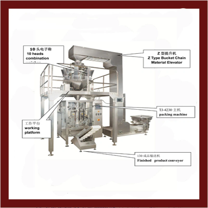 Xangai Tj-4230 Pesador combinado sistema de embalagem totalmente automático