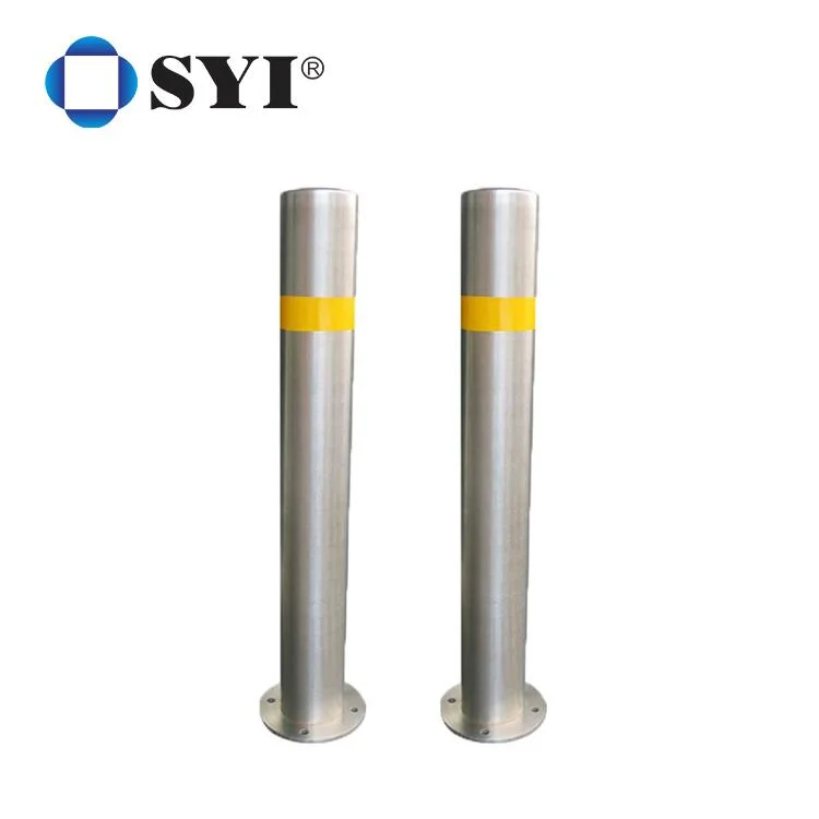 Round Flexible Safety Protection Metal Barrier Outdoor Street Removable Stainless Steel Security Road Traffic Bollard