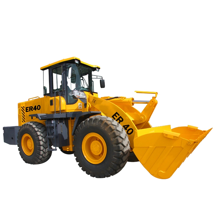 Everun Er40 4000kg Multifunction Small Articulating Garden Bucket Mini Wheel Loader