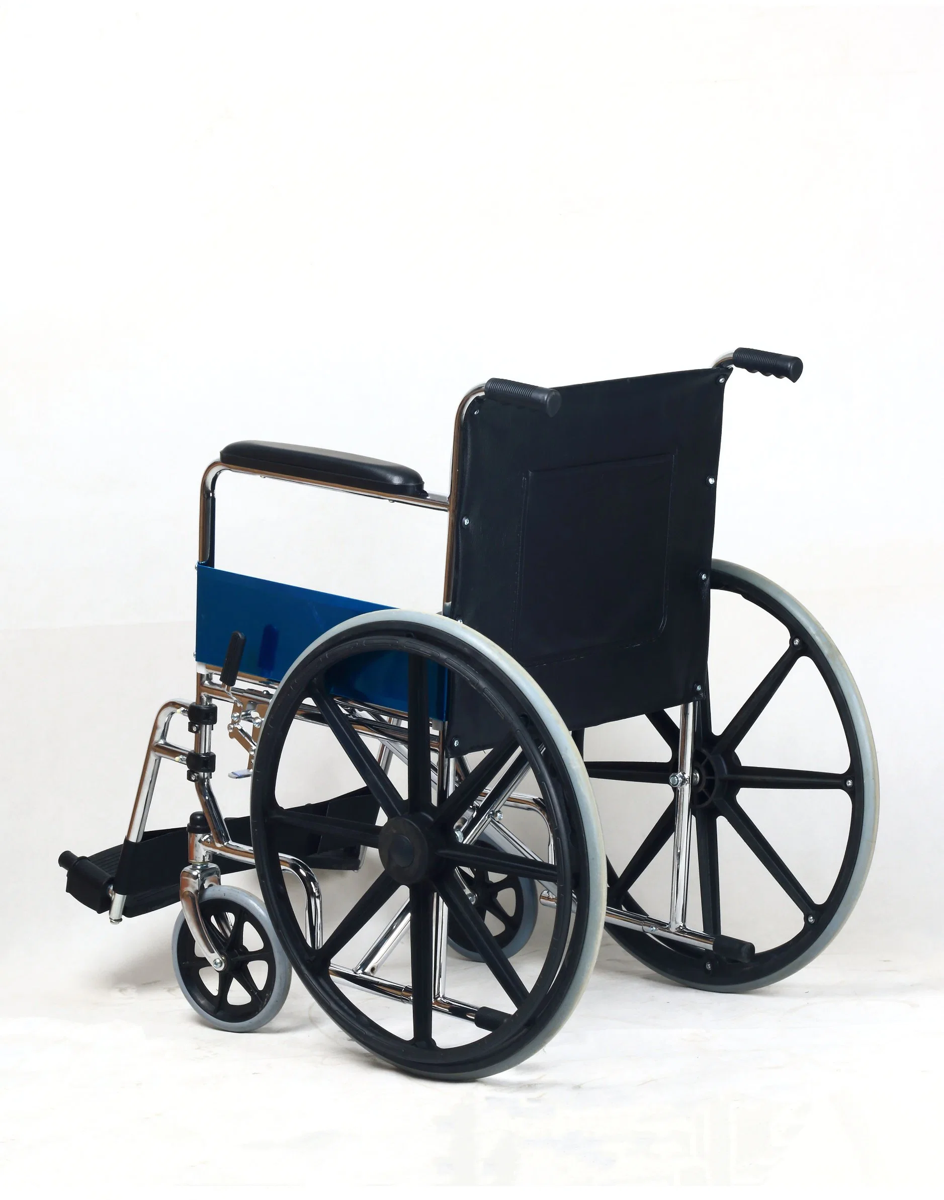 Achieve New Design with Patent Foorest Manual Steel Mag Wheel Folding Silla De Ruedas Wheelchair