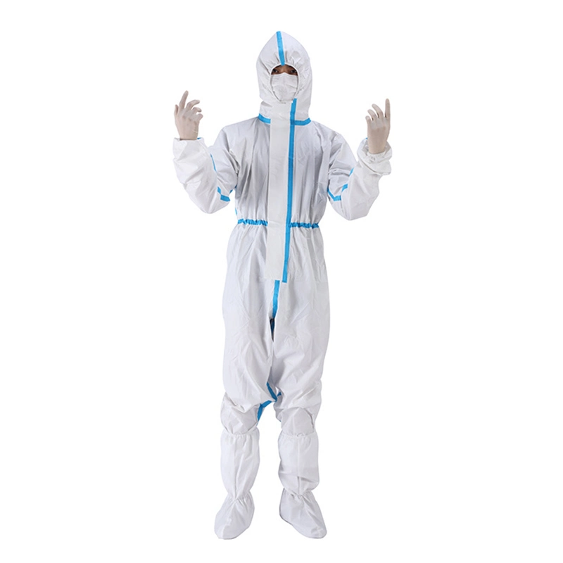 Disposable Protective Suit Anti-Static Coverall Sf Non-Woven Fabric Protective Clothing