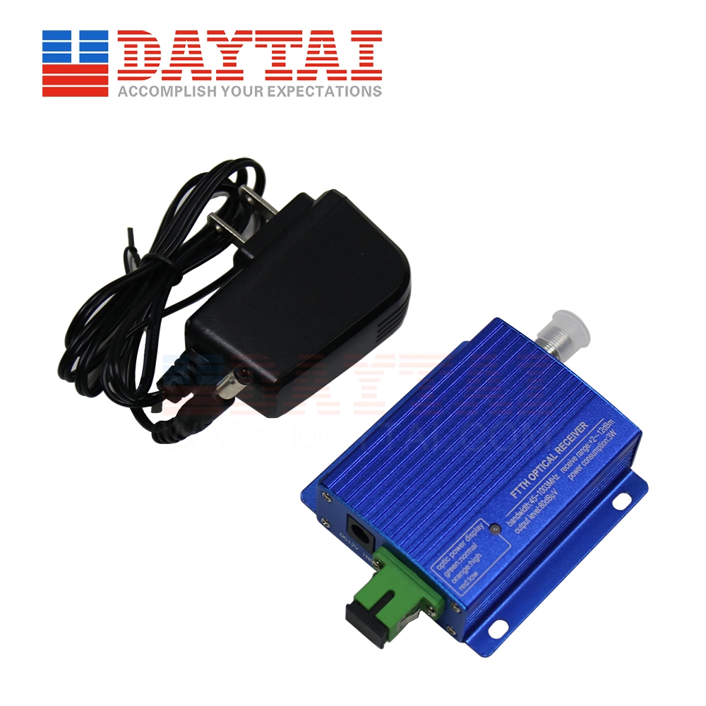 Mini FTTH NODO ACTIVO 1550nm receptor óptico para CATV+Pon