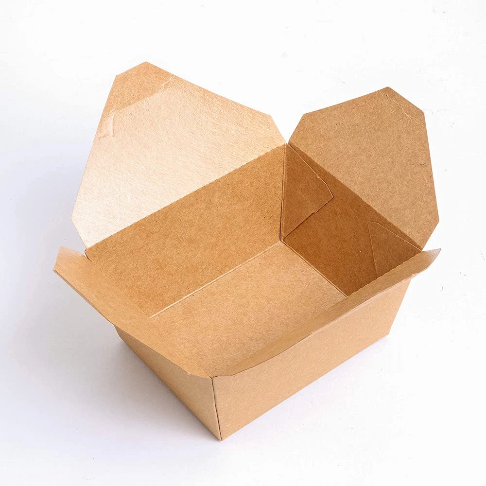 Kraft Paper Fruit Salad Box Salad Dressing Take Away Food Paper Box