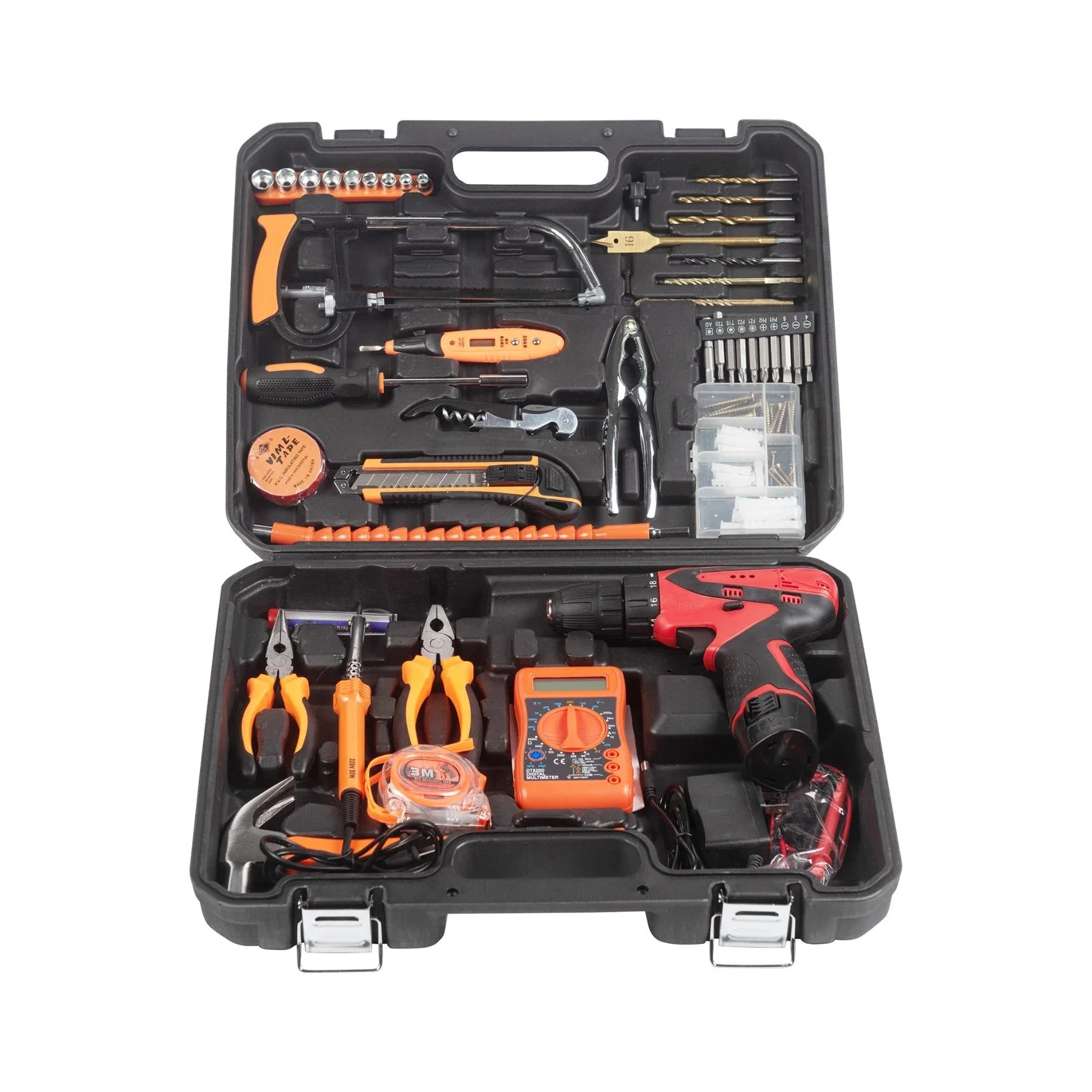 Kit de herramienta para el hogar hogar portátil de la reparación de hardware de un electricista, conjunto de herramientas de mano de conjunto de herramientas Herramientas eléctricas