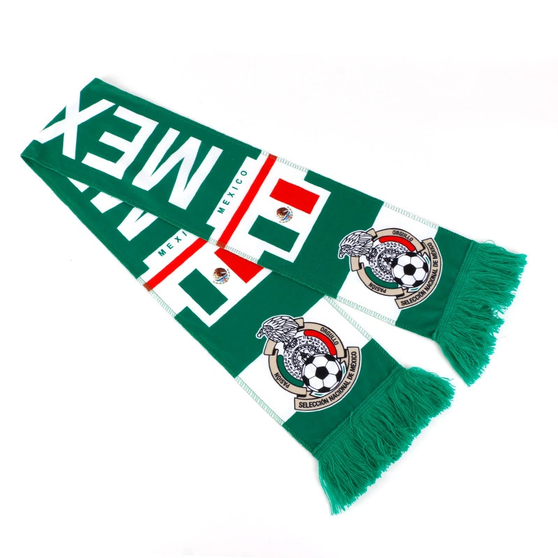 Wholesale/Supplier Custom Knitted Acrylic Club Sports Football Soccer Scarf