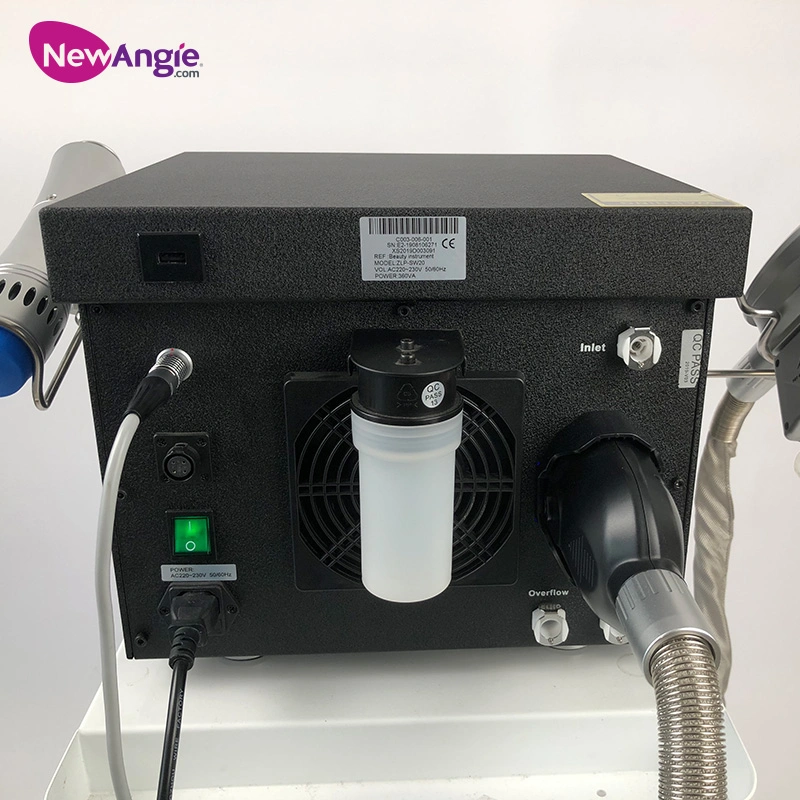 2 en 1 Mini Extracorporeal Shockwave Therapy Machine congelación de grasa Equipo de pérdida de peso