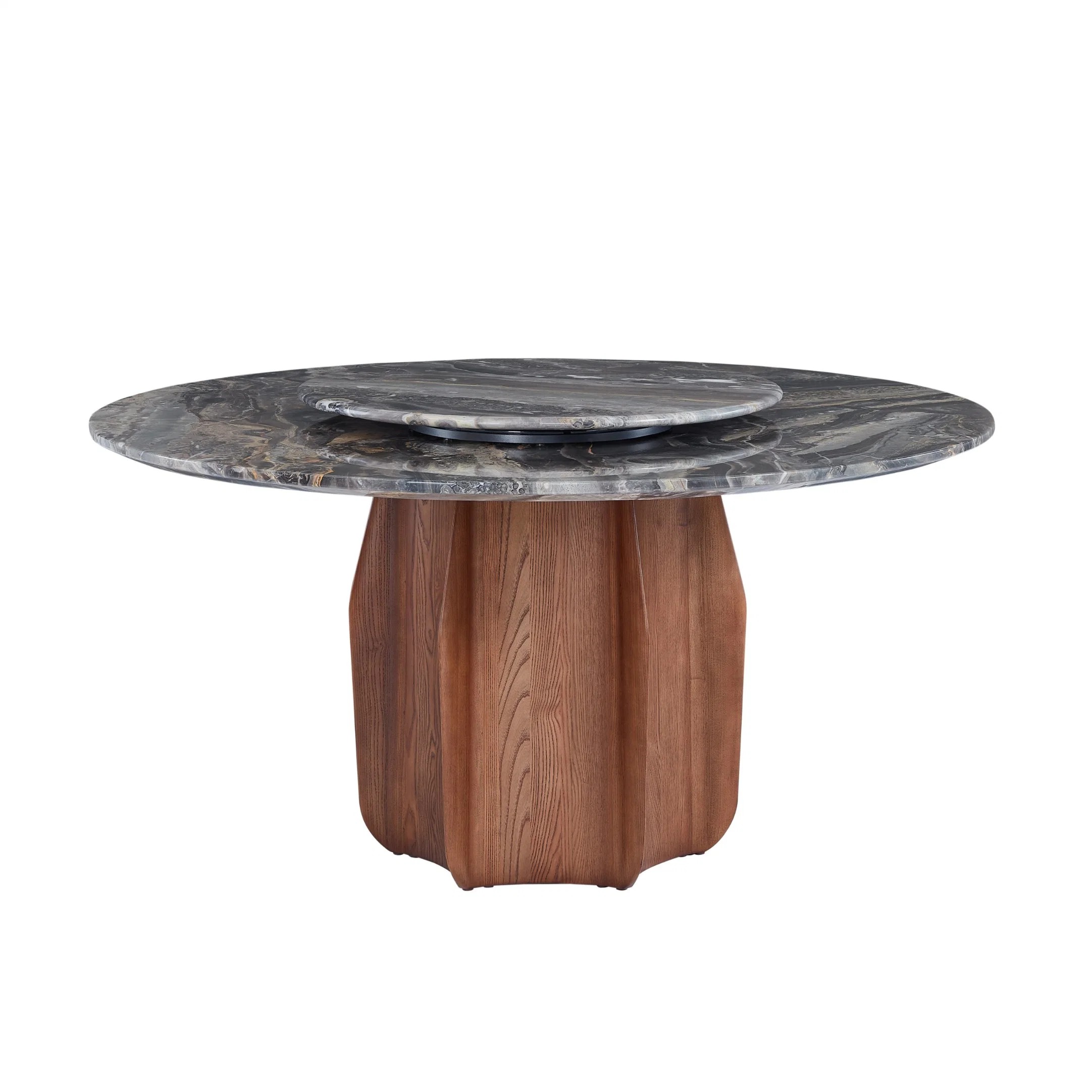 Office Commercial Home Hotel Shop Stainless Steel Restaurant Wedding Wooden Dining Circular Table