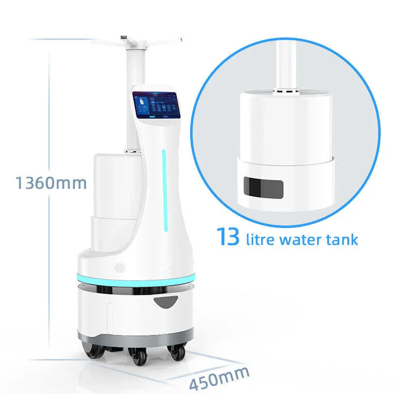 L'air Disinfectig désinfecter stérilisateur Robot de l'assainissement et la désinfection des robots