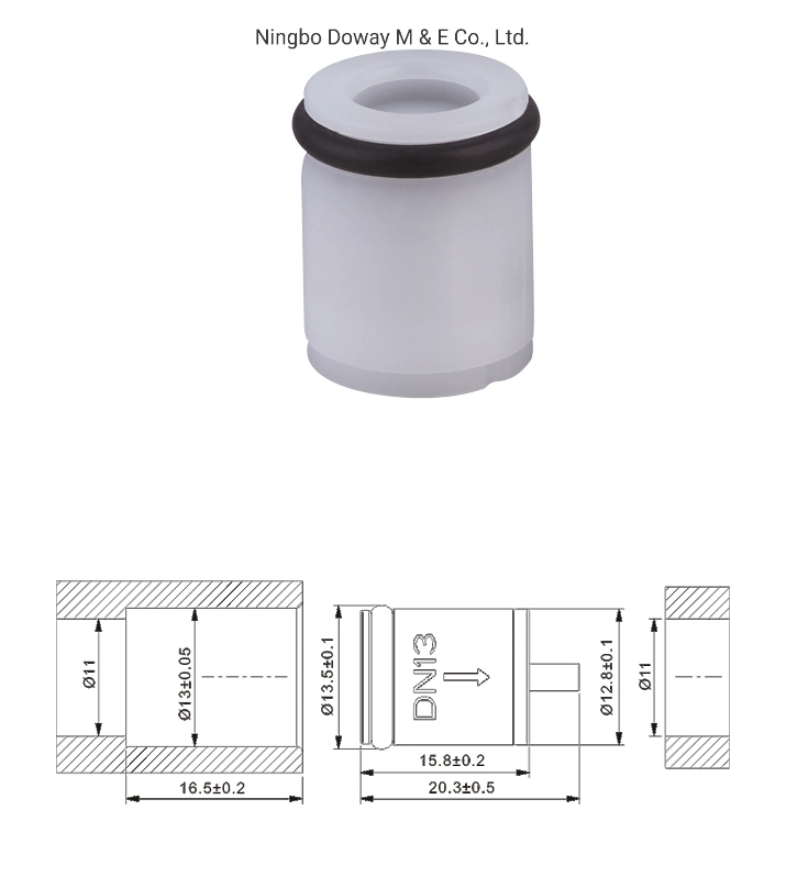 DN16 POM Spring Cartridge Check Valve