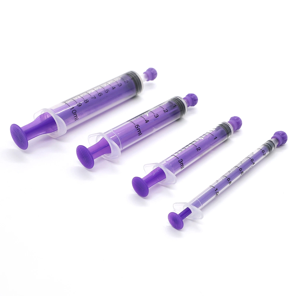 Medical Syringe Manufacture 1ml 3ml 5ml 10ml Colorful Enfit Syringe Feeding Syringe