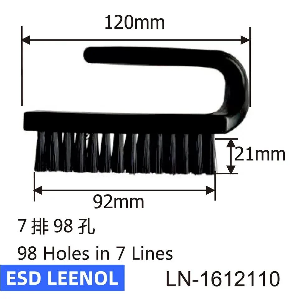 Leenol Plastic Anti Static Brush ESD Brush Dobul Side Brush