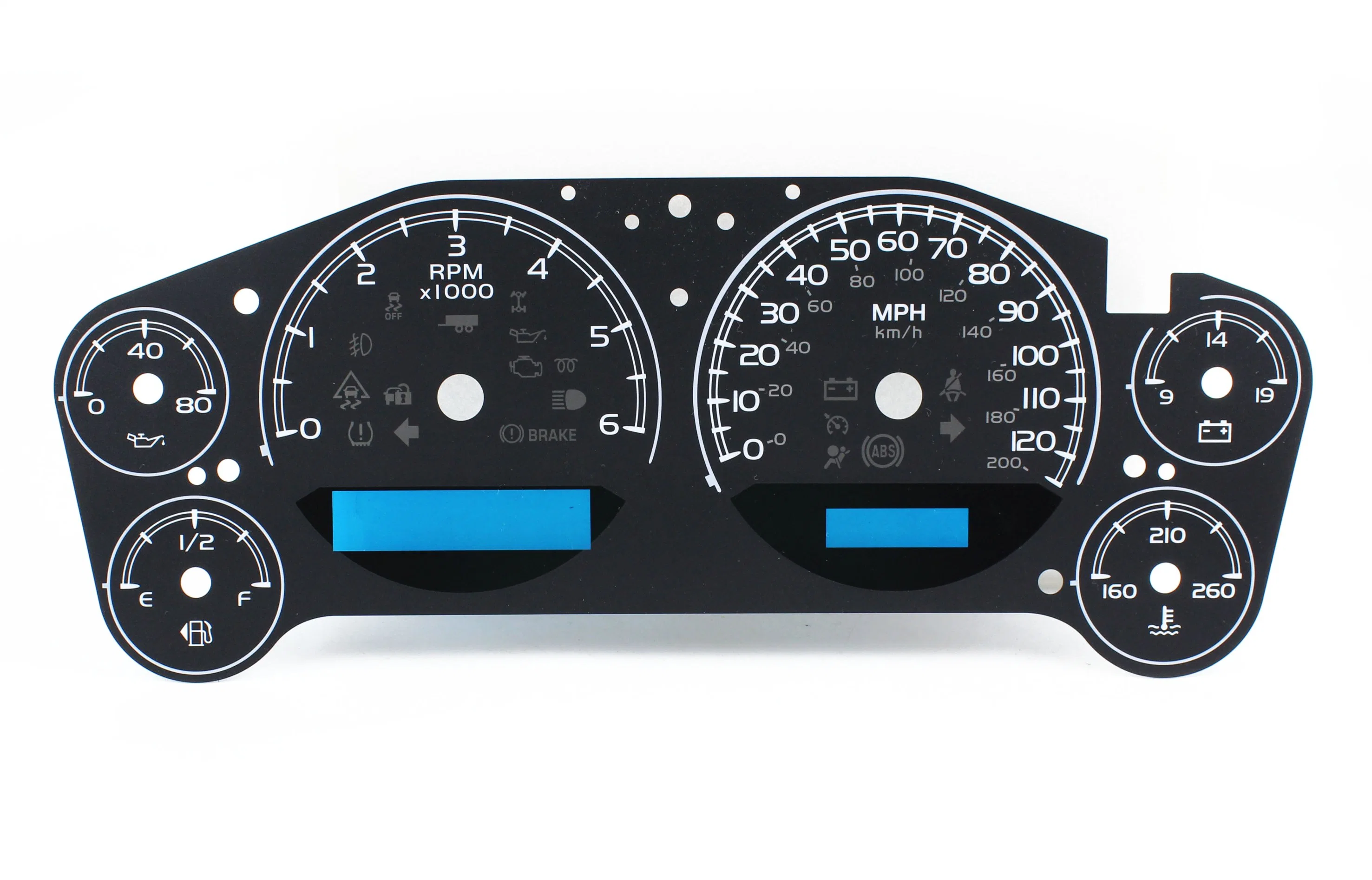 Digital Speedometer of Custom Speedometer Faceplates and Lighting for Universal Cars