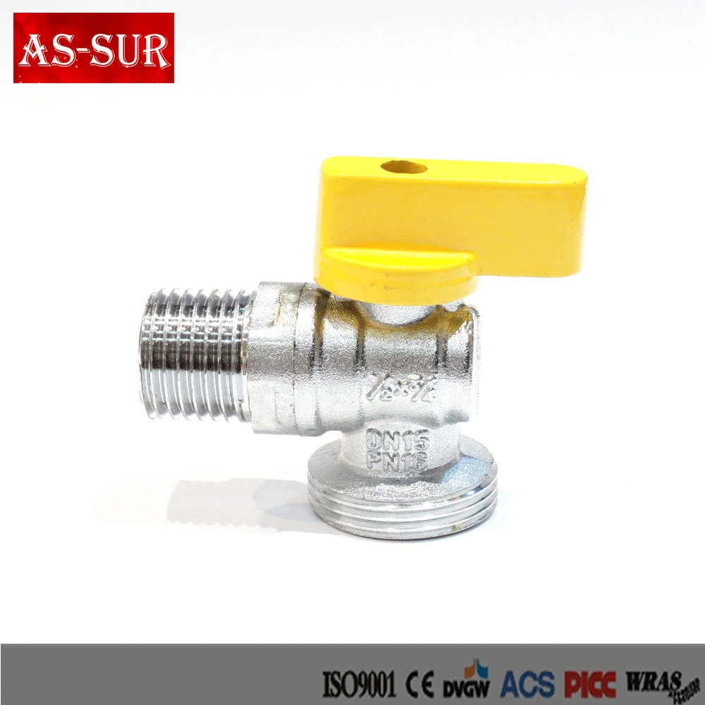 Chromed Brass Stop Angle Valve with Iron Pipe Inlet A1204