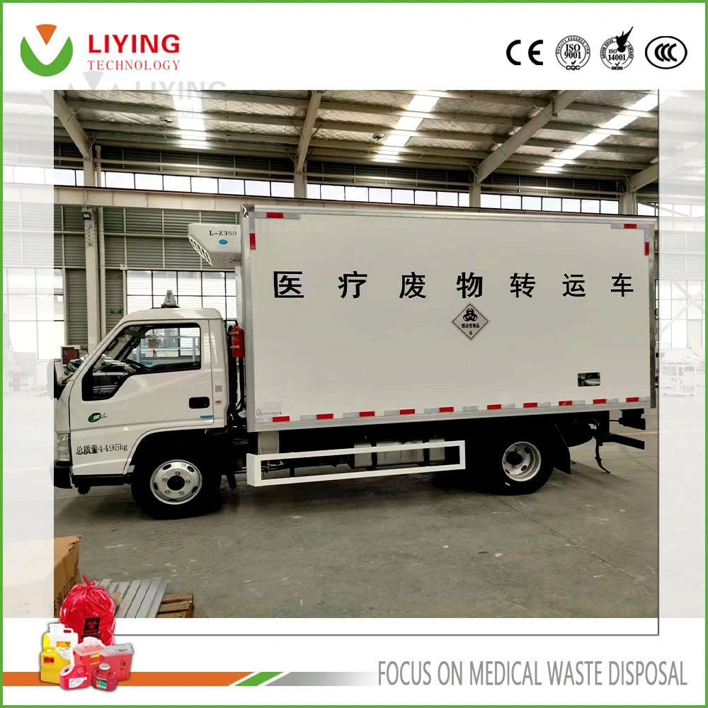 Large Scale Medical Waste Shipping and Transfer Vehicle with Refrigerated Function