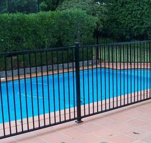 Aluminio Flat Top Fence Panel Esgrima para Piscina 2400mm 1200mm