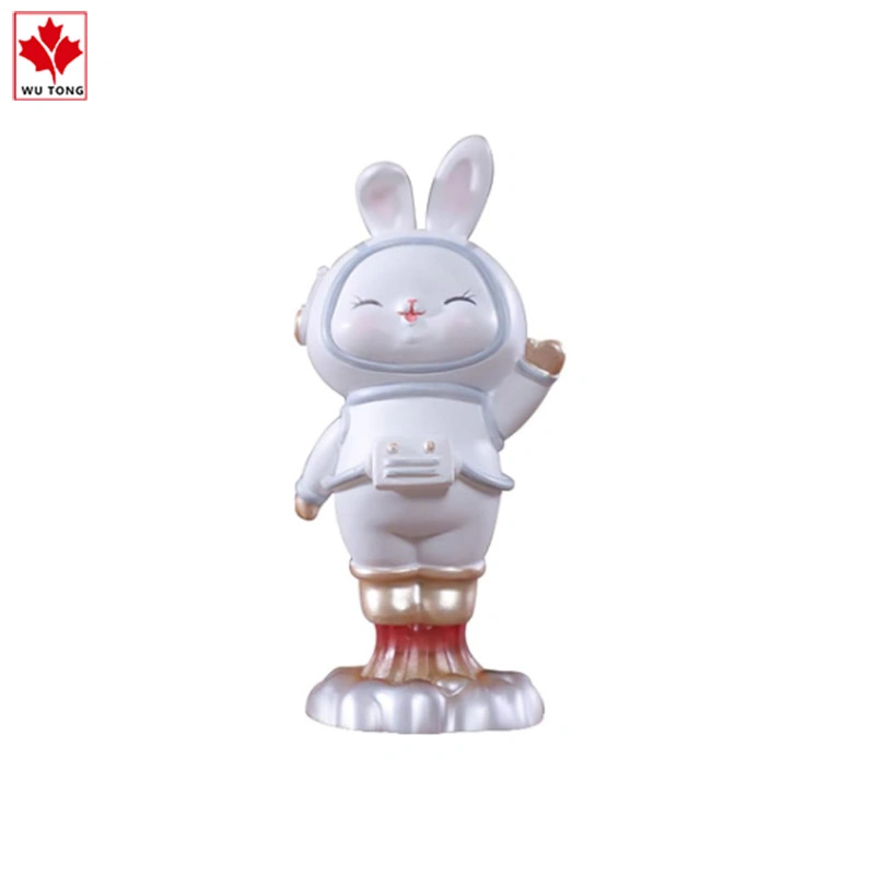 Factory Customized Funny Rabbit Astronaut Statue