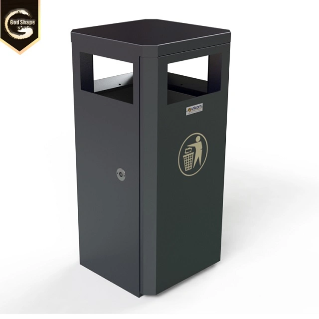 Outdoor Stainless Steel Custom Dustbin/Metal Trash Can 0801A