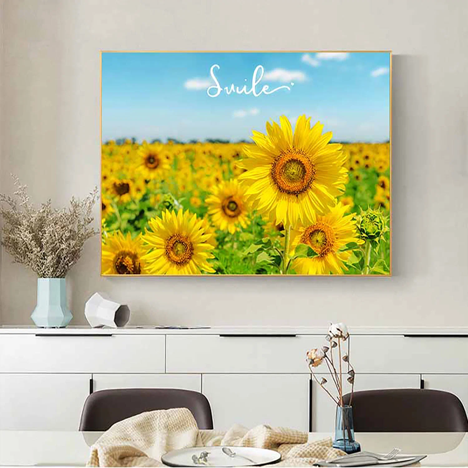 50cm*60cm Sunflowers Decorative Painting Electric Meter Box