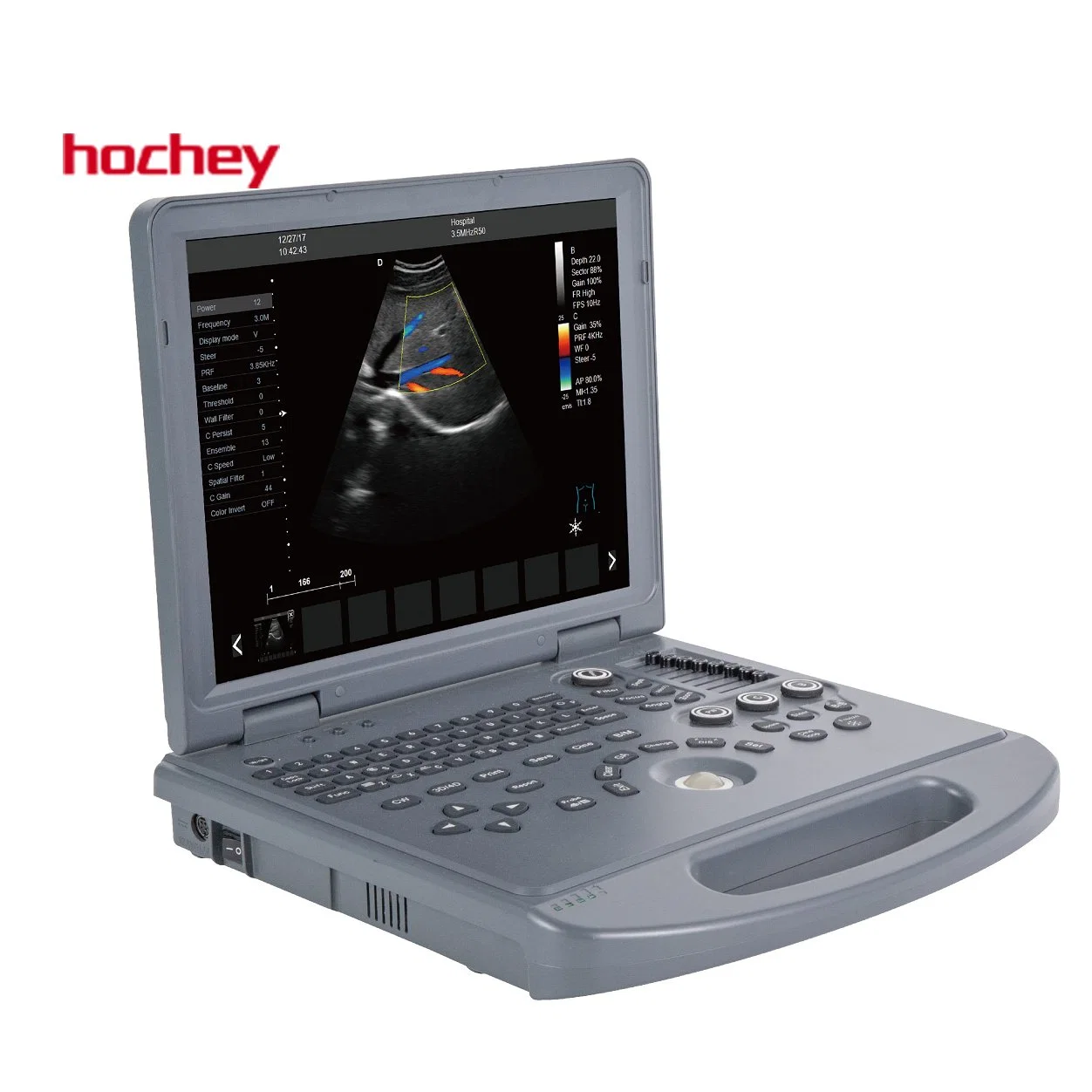 Médico de hochey portátil 4D de la máquina de ultrasonido Doppler Color de la fábrica