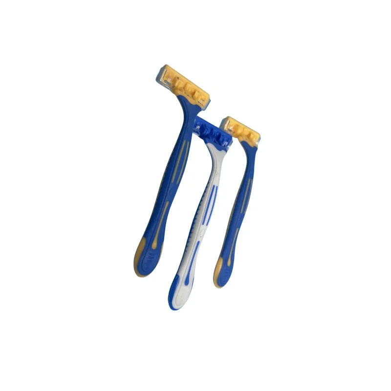 Triple Plastic Razor Blade with Handle