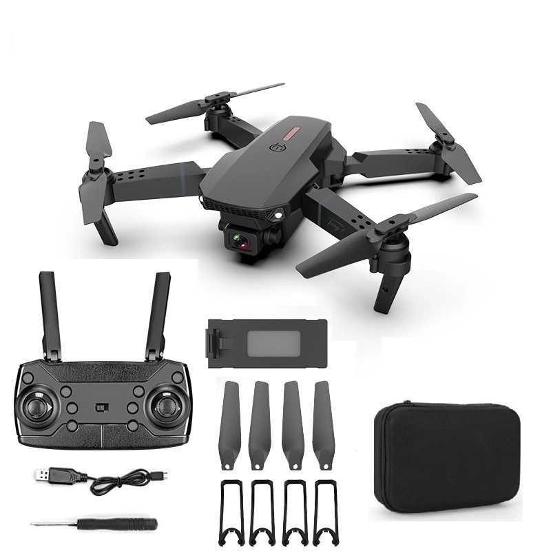 E88 Fixed High HD Wide Angle Camera Mini Uav Toy Pose Photo Mini Folding Quadcopter Professional Uav Drone