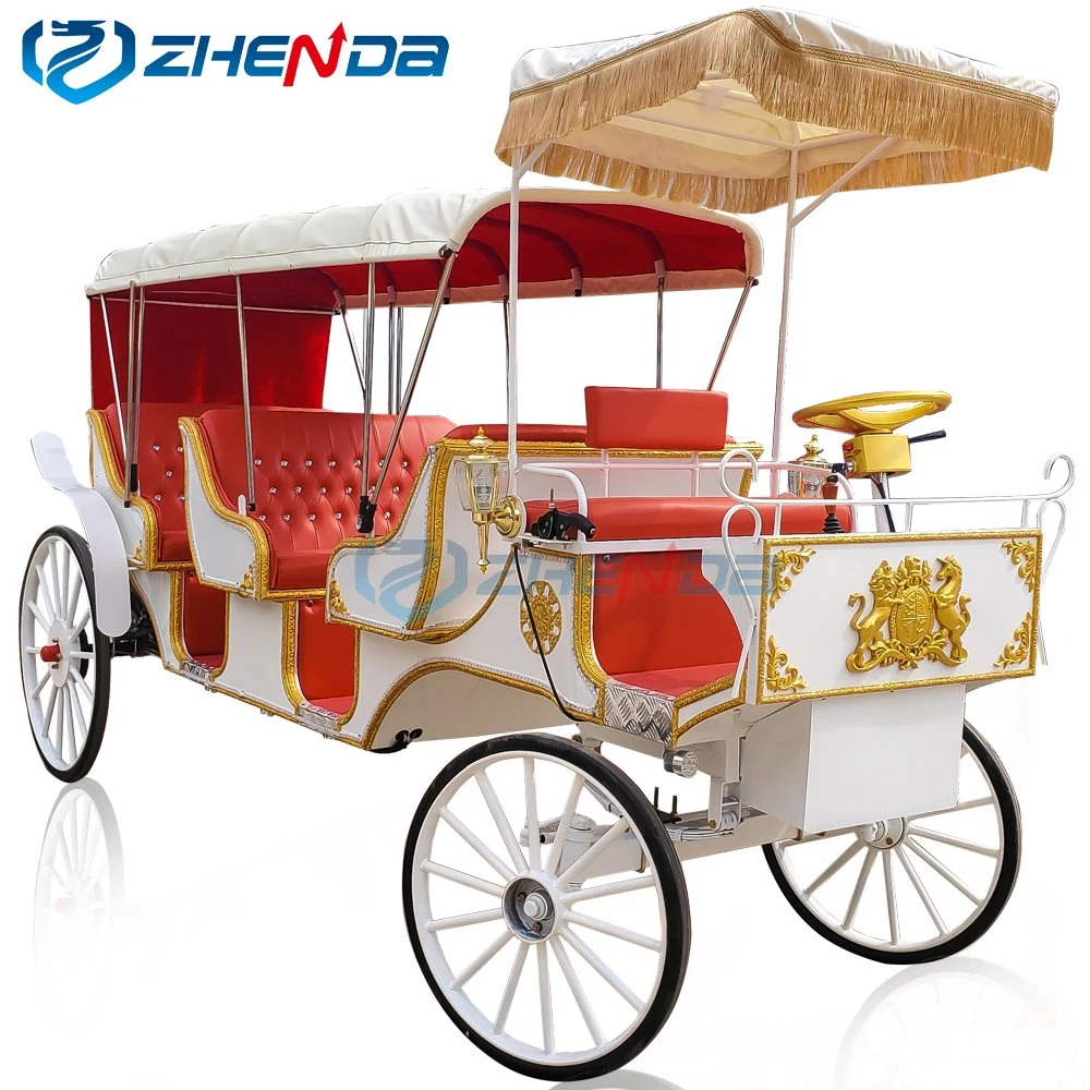 Used Royal Horse Carriage/Electric Sightseeing Cart/Tourist Shuttle Bus/Passenger Reception Vehicles