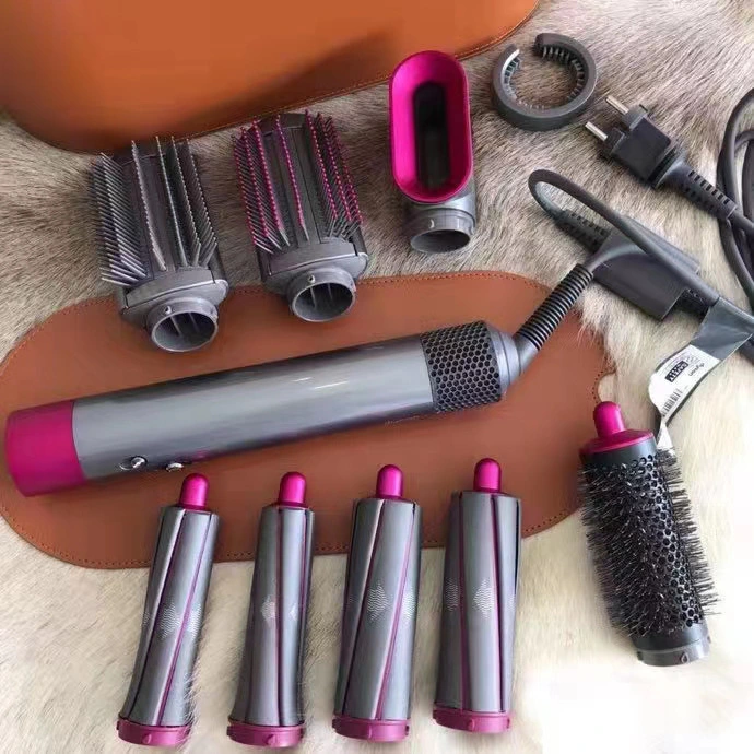 Hot Selling Adjustable Temperature Flat Iron Dual Voltage Hair Curler Wand 8 in 1 Hair Curling Iron 360 Curling Iron Set