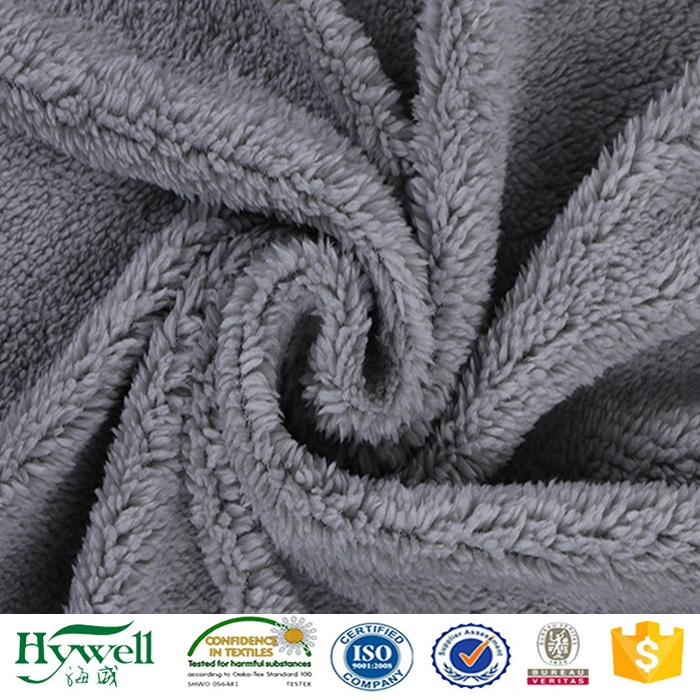 100% Polyester Faux Fur Sheepskin Fabric for Blanket