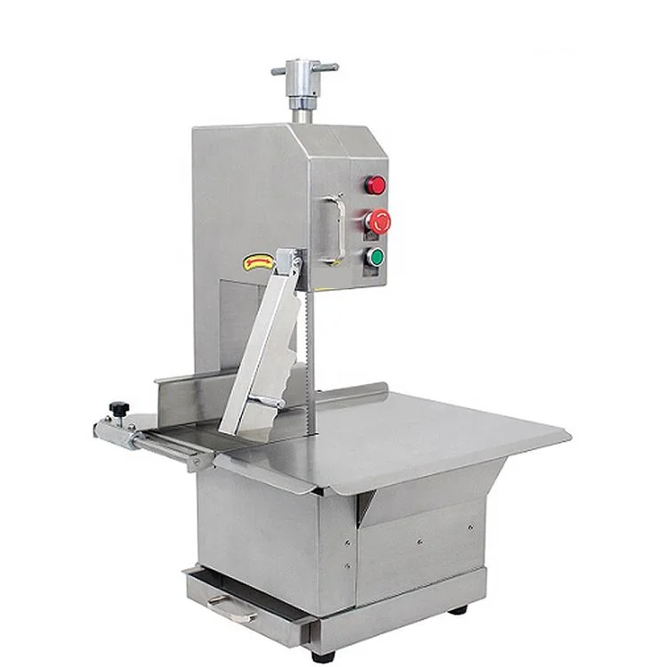 Industrial Commercial Table Electric Fish Pork Cow Beef Frozen Meat Steak Bone Band Saw Cutter Cutting Machine