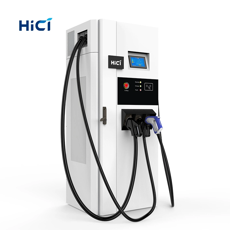 IEC 62196 MARCAÇÃO 60kw/120kw/180kw veículo eléctrico da Estação de Carga DC AC Carregador Veicular com 3 fuzis a CAC2 Chademo Tipo 2 Carregador DC