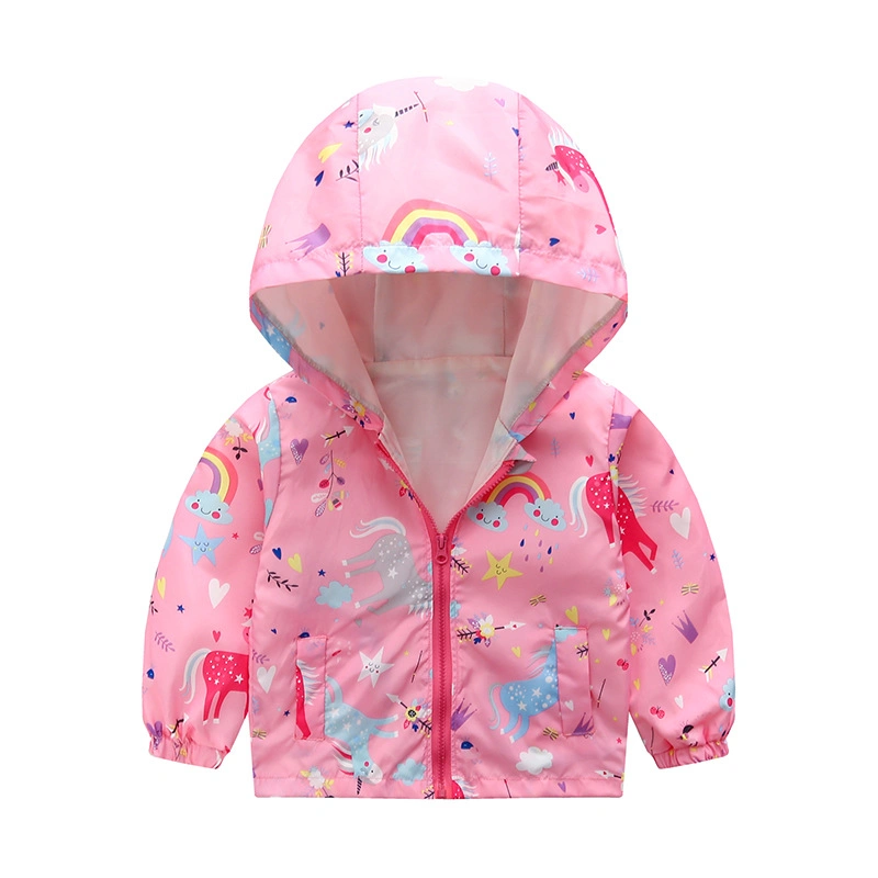 Enfants Enfants imprimé respirante léger Summer Rain veste imperméable