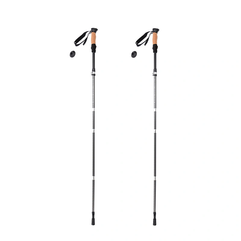 Multifuncional Portable Montañismo Senderismo Trekking Bastón plegable bastones de Trekking Stick