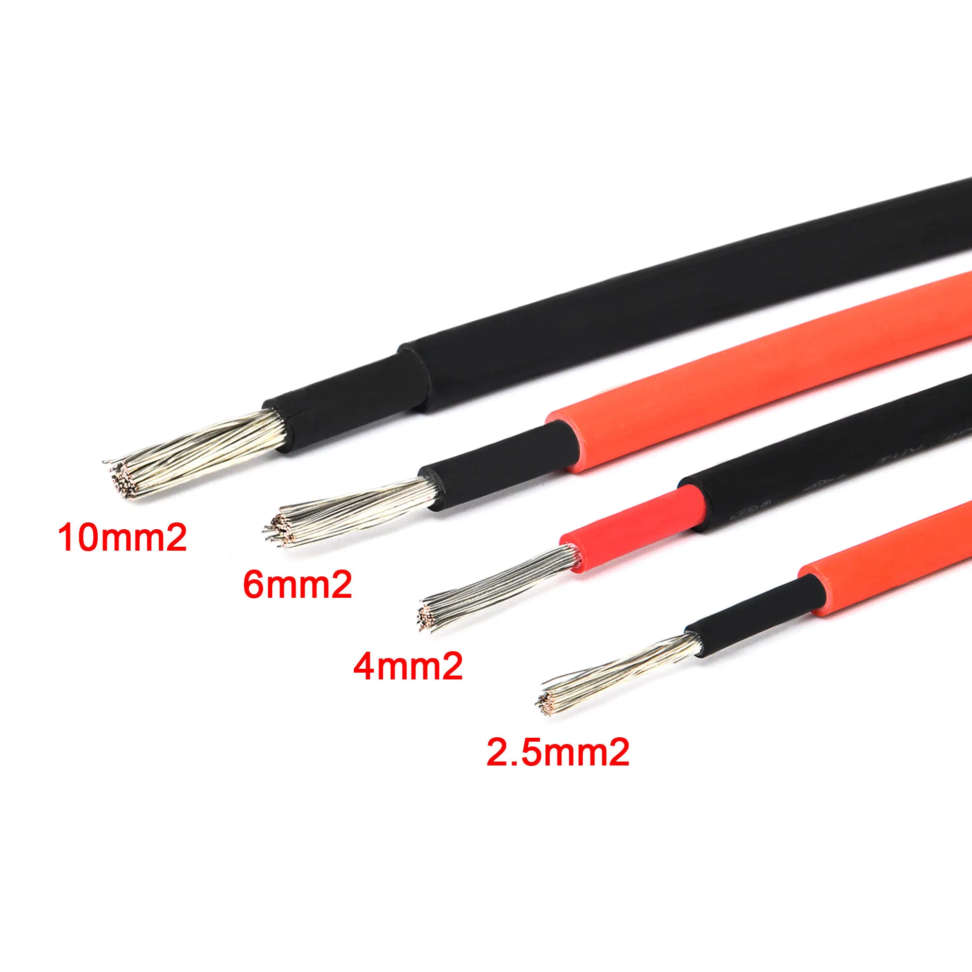 4mm 6mm 10mm 16mm 25mm H1z2z2-K Solar Panel Cable Without Connectors