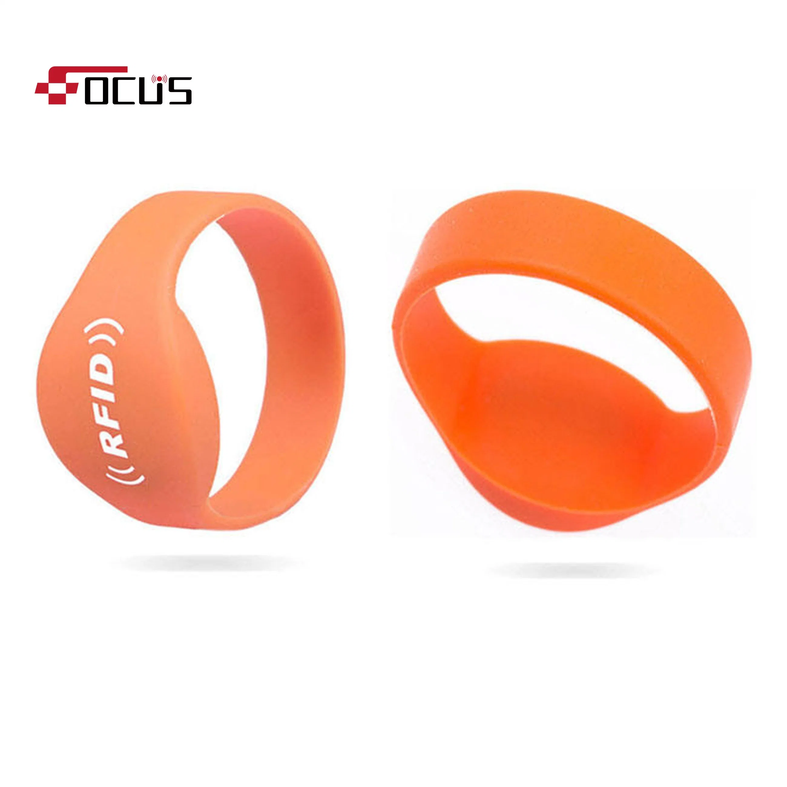 Factory Price UHF RFID Woven Bracelet Silicon Wristband NFC for Access Control