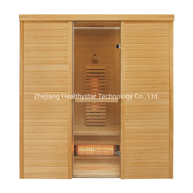 Indoor Hemlock Holz Full Spectrum Infrarot-Sauna Zimmer