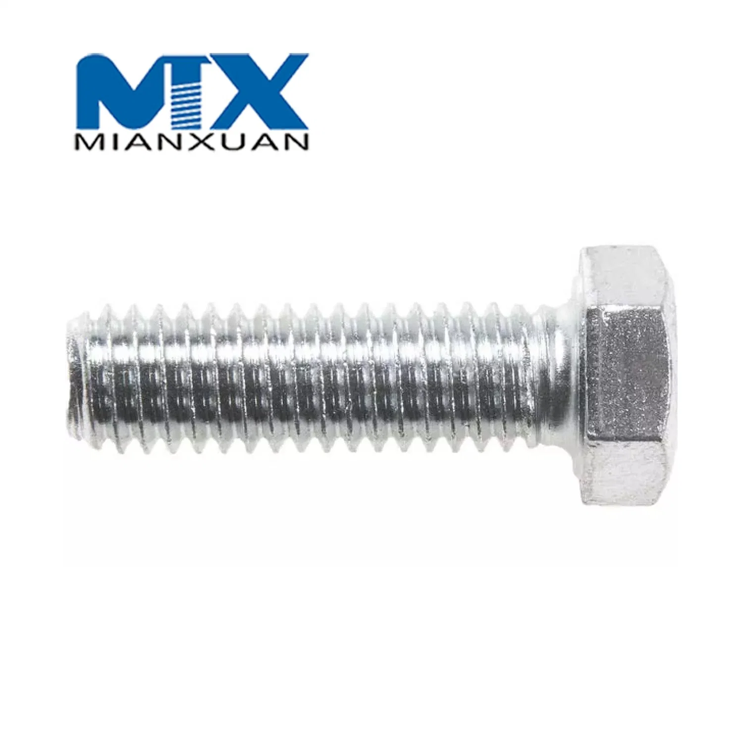 Carbon Steel Galvanized Gr4.8 Fasteners DIN933 DIN 931 DIN 601 Titanium Hexagon Head Cap Screw Nuts and Hex Bolts