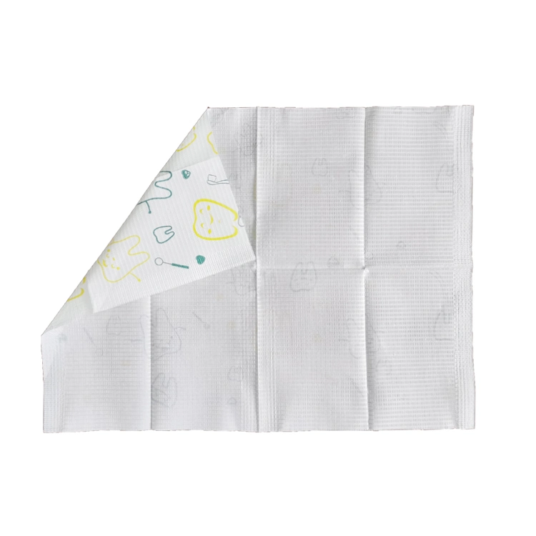 Disposable Poly Towel Dental Bib Sheets Waterproof Dental Babero for Dentist