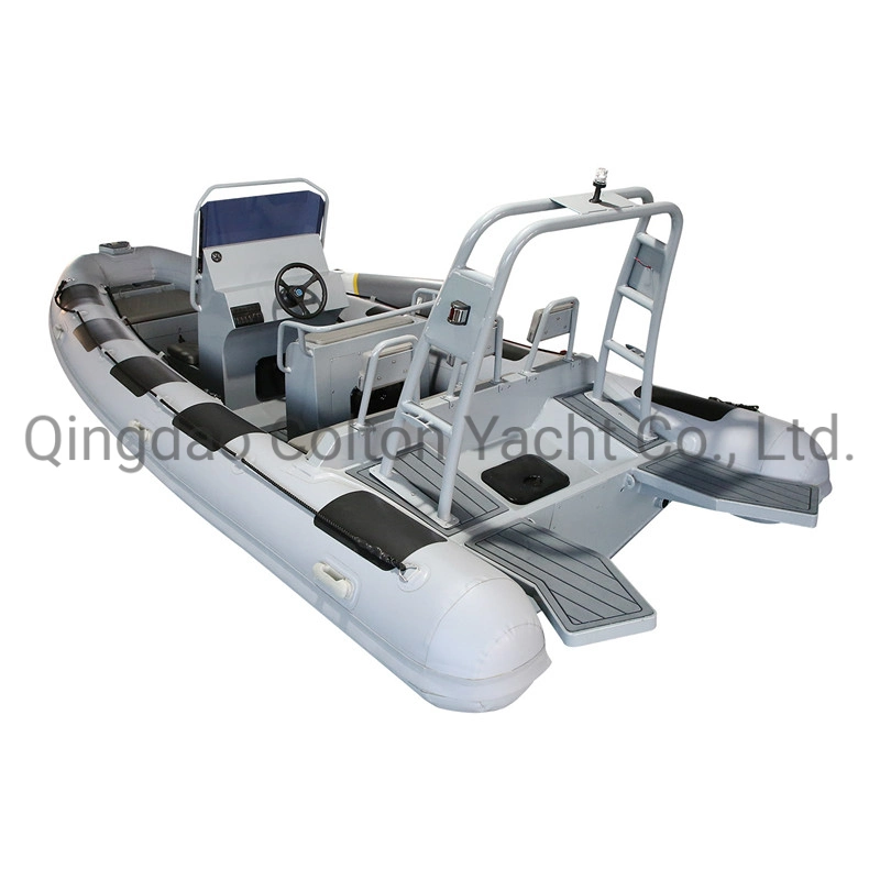 580cm Barco Rígido Inflable de Aluminio, Barcos de Pesca, Barco Rib y Barco de Consola Central