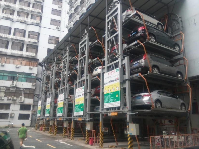 Sistema de Estacionamento de carros de circulação vertical de 7 andares