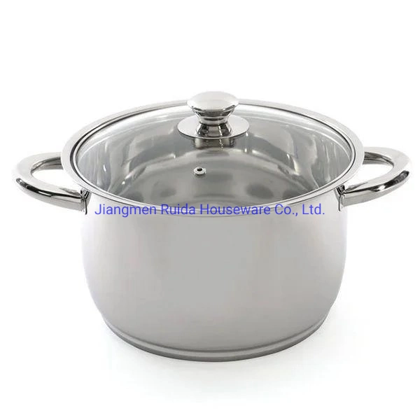 Stainless Steel Wide Edge Kitchenware Casserole From 16cm /18c, /20cm/22cm/24cm