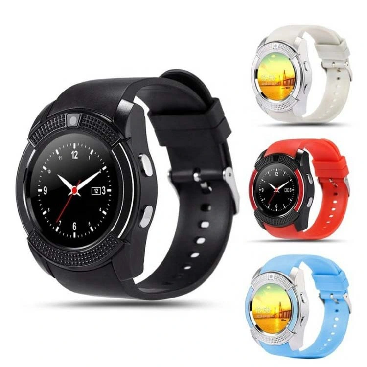 Новые продукты Trend Fitness Мобильные телефоны V8 Smartwatch Часы мужчины Водонепроницаемые наручные часы Пополните Inteligente Smart Watch V8