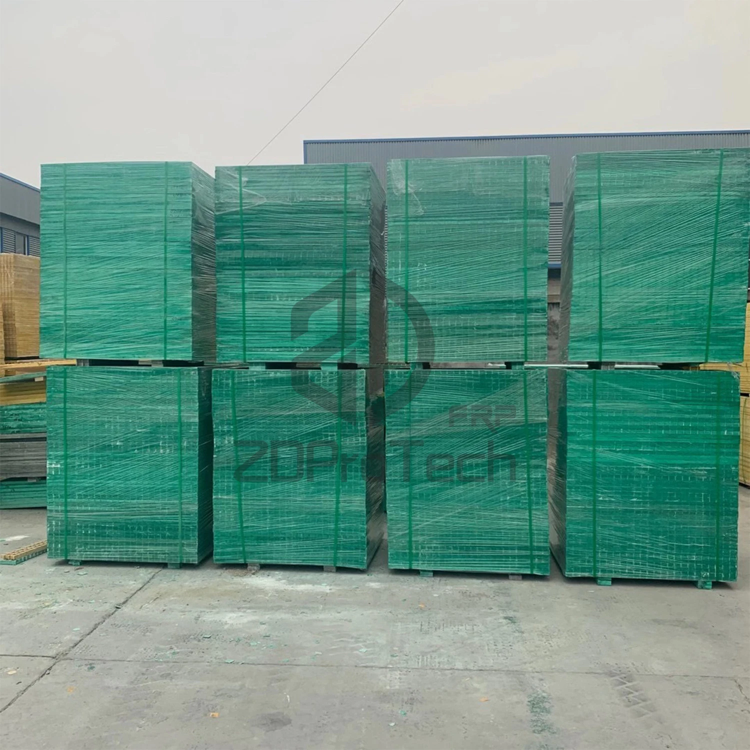 Anti Oxidation FRP Molded Plastic Grating Sheet for Chemical Industry