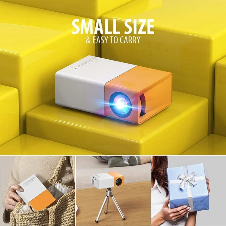 Factory Yg300 4K HD USB Cinema Theater Beamer Yg 300 Multimedia Proyector Game Mini Portable Home LED LCD Pocket Projector