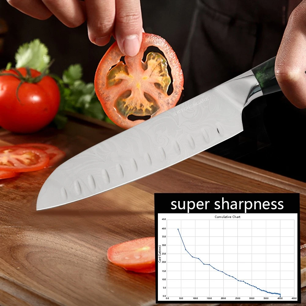 Hip-Home Cooking Knife Stainless Steel Kitchen 7" Santoku Knives