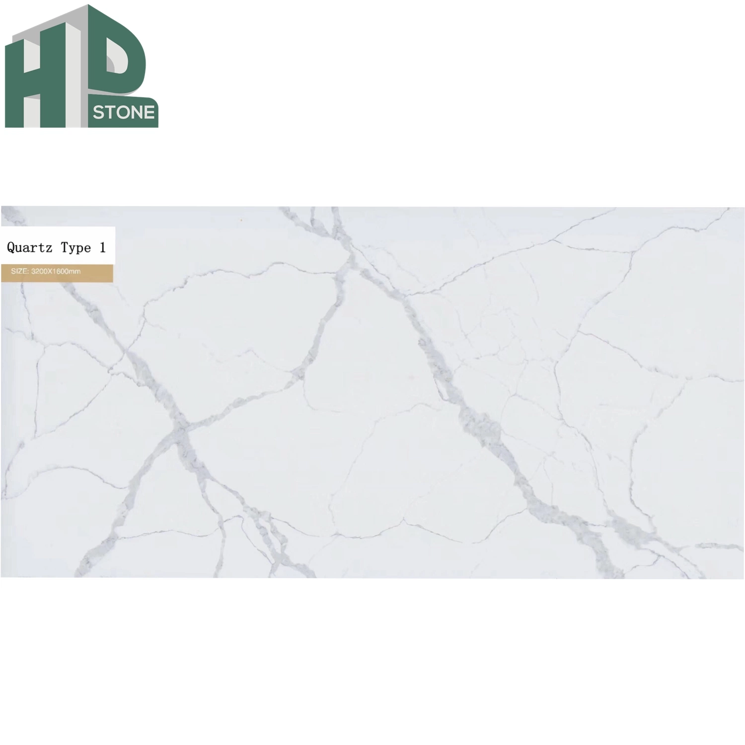 Wholesale Building Material Calaeatta White Quartz Stone Slabs