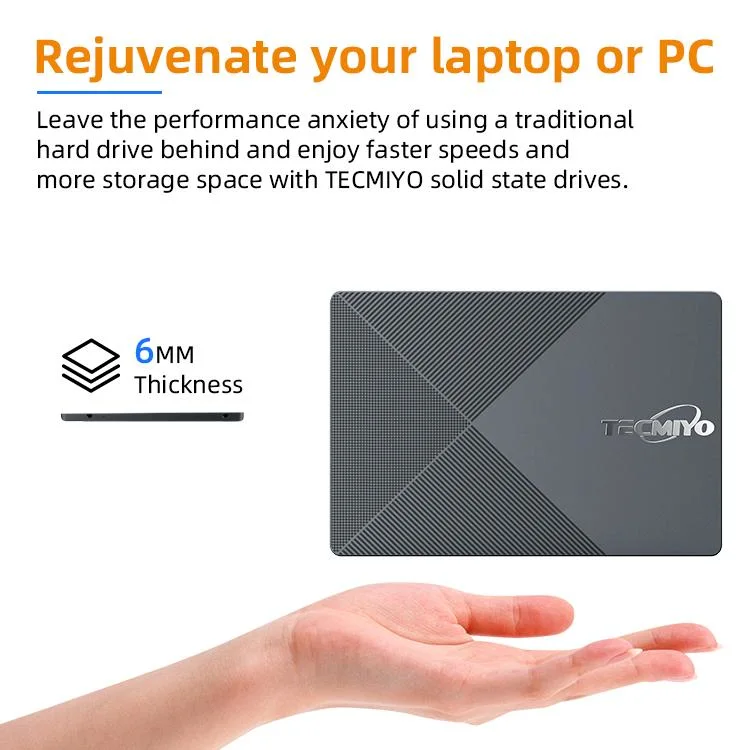 High Speed SSD SATA3 2.5" 512GB/1tb/2tb Hard Disk Tecmiyo Solid State Drive