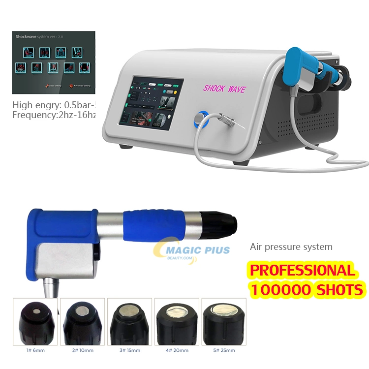 2019 Terapia física médica máquina portátil de terapia de Shockwave para el cuerpo Mesager