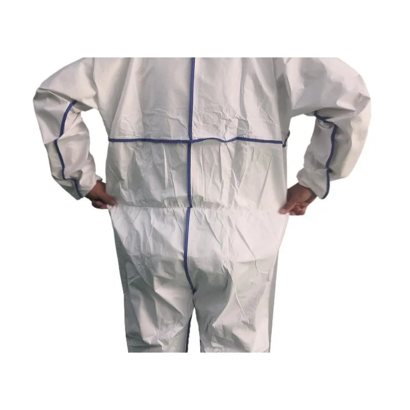 Safety Coverall Work Wear SMS Coverall Type 4 5 6 White Disposable