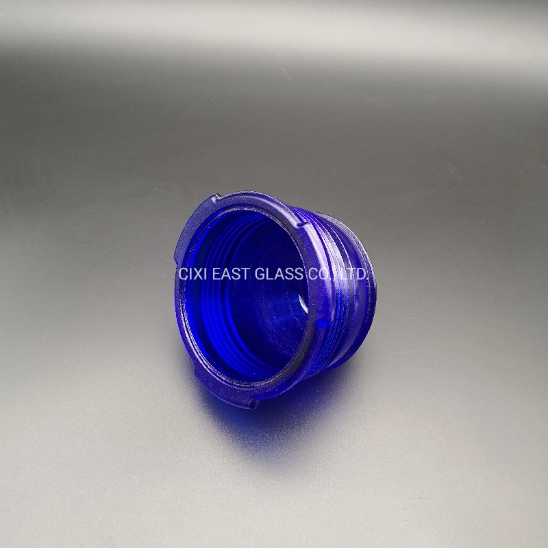 Chinese Factory Customized Borosilicate Glass Blue Color for Airport Signal Light